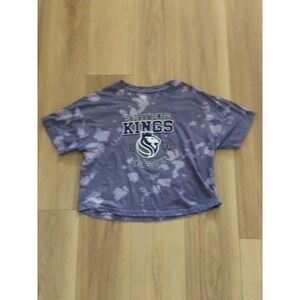 Sacramento Kings Basketball Tie Dye Cropped Lion Head Logo Size XL